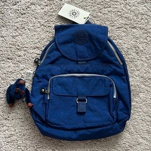 Kipling Queenie Ink Blue Backpack